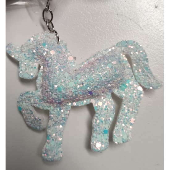 Σακίδιο πλάτης με τύπωμα αλόγου και μπρελοκ