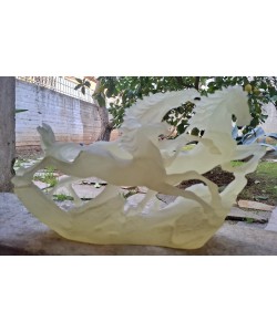 Διακοσμητικό γλυπτό με 3 άλογα 