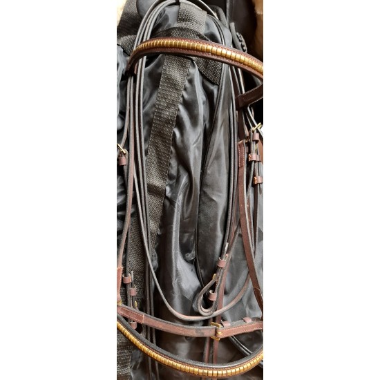 Δερμάτινα γκέμια με στρογγυλά τρουκς