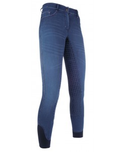 Τζιν παντελόνι ιππασίας καλοκαιρινό, full seat σιλικόνης, παιδικά