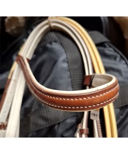 Γκέμια δερμάτινα Stubben, με λαστιχένια ηνία