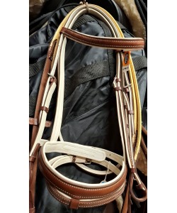 Γκέμια δερμάτινα Stubben, με λαστιχένια ηνία