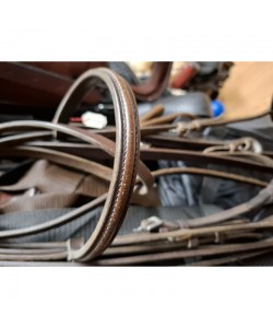 Δερμάτινα γκέμια Stubben, με δερμάτινα ηνία