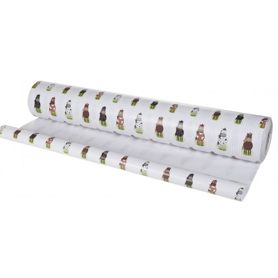 Χαρτί περιτυλίγματος δώρου με καρτούν άλογα