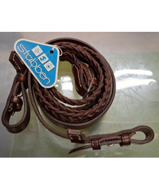 Δερμάτινα ηνία Stubben πλεξούδα  Δερμάτινα ηνία Stubben πλεξούδα