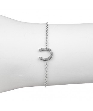 Βραχιόλι πέταλο με στρας