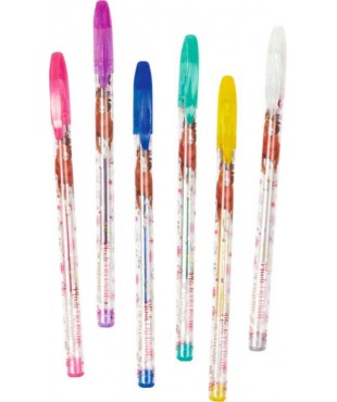 Gel glitter στυλό σετ των 6τεμ.