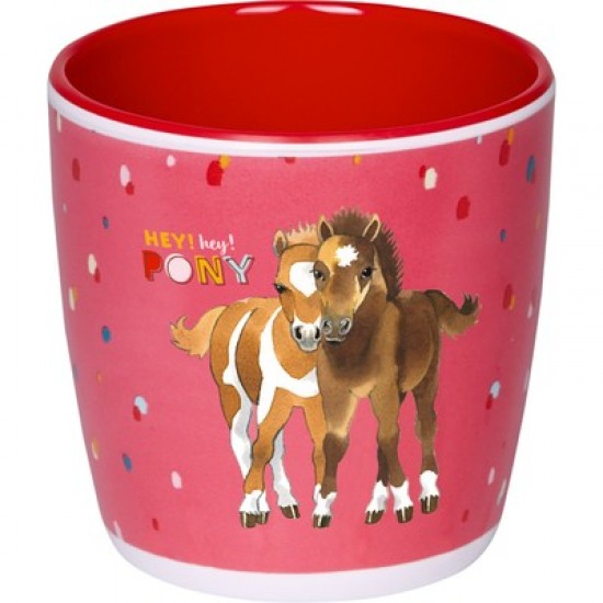 Ποτήρι μελαμίνης με φιγούρες πονυ