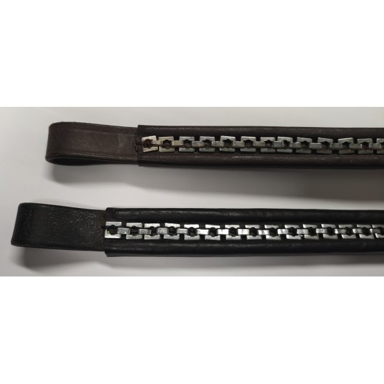 Προμετωπίδια, με αλυσίδα τετραγωνάκια, ασημί