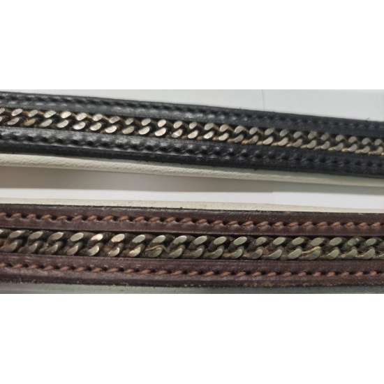 Δερμάτινα προμετωπίδια με αλυσίδα 