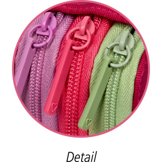 Τριπλή κασετίνα πολύχρωμη με άλογα 