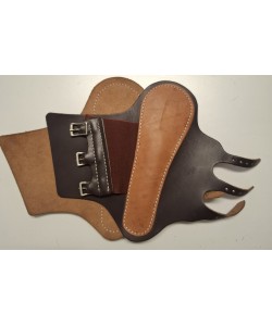 Μπροστινές γκέτες δερμάτινες, πονυ (ζεύγος)