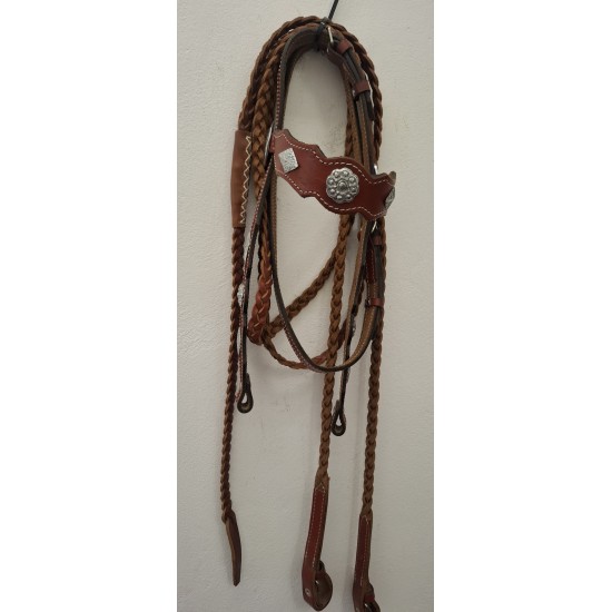 Γκέμι τ. Western με ηνία πλεξούδα ARGY'S ART