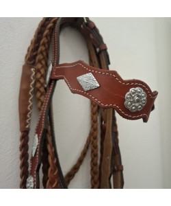 Γκέμι τ. Western με ηνία πλεξούδα ARGY'S ART