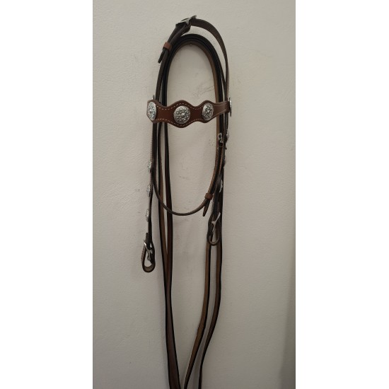 Γκέμι τ. Western με δερμάτινα ηνία ARGY'S ART