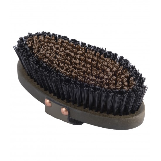 Ξύλινες βούρτσες με δερμάτινο χερούλι