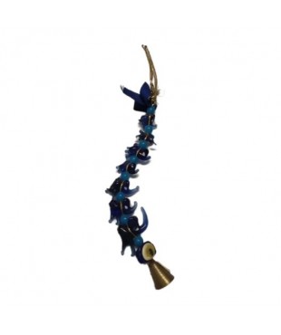 Κρεμαστό με μπλε χάντρες και καμπανάκι