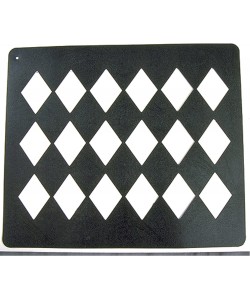 Πλαστικό stencil για το τρίχωμα του αλόγου (Σετ 3 τεμ.)