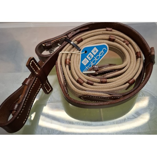 Ιμάντινα ηνία Stubben, με στοπ Ιμάντινα ηνία Stubben, με στοπ