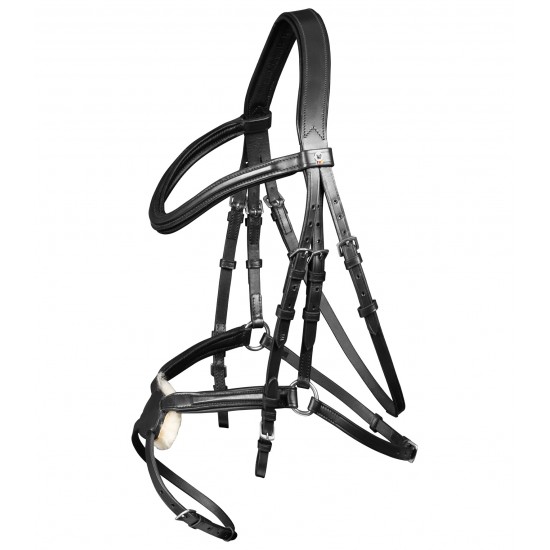 Γκέμια δερμάτινα με χιαστί επιρύνιο 