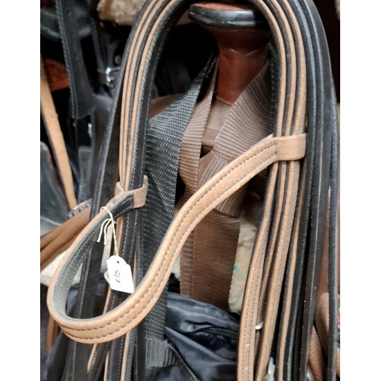 Stubben δερματίνα γκέμια, με ιμάντινα ηνία