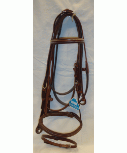 Γκέμια δερμάτινα Stubben, με λαστιχένια ηνία