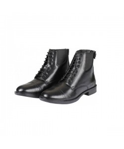 Leather Jodhpur Boots With Lace And Zipper (H)