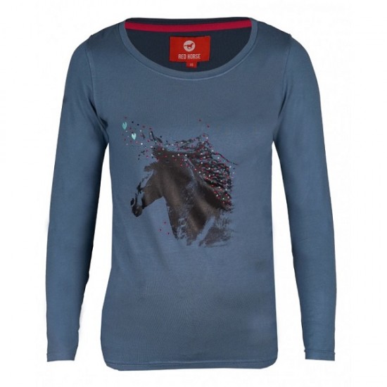 Μακρυμάνικα Μπλουζάκια με άλογο και χρωματιστά τρουκς (H)