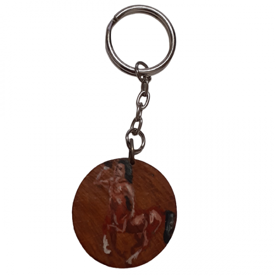 Μπρελόκ με ξύλινα μενταγιον