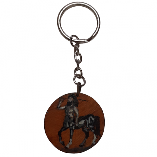 Μπρελόκ με ξύλινα μενταγιον