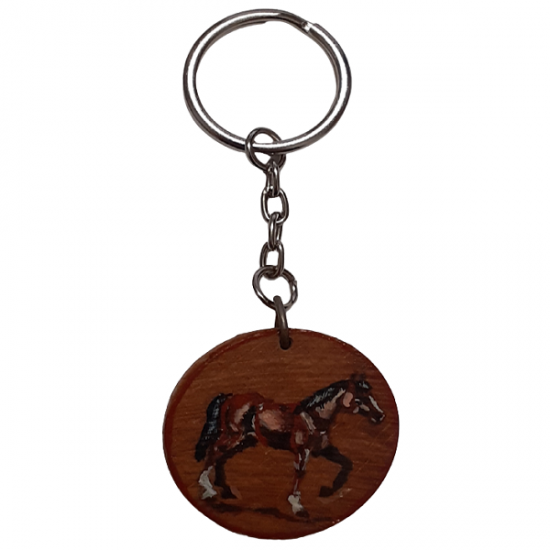 Μπρελόκ με ξύλινα μενταγιον