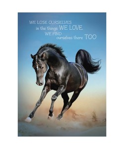 Birthday Greeting Card With Horse Image