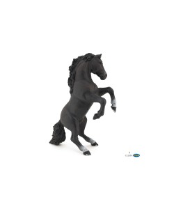 Black Horse Reared-up Miniature