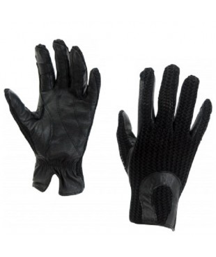 Γάντια από πλεκτό και δέρμα