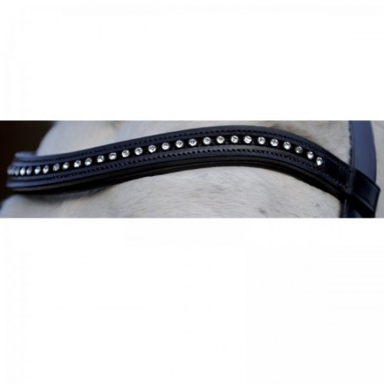 Γκέμια δερμάτινα με στρας (κυματιστά)