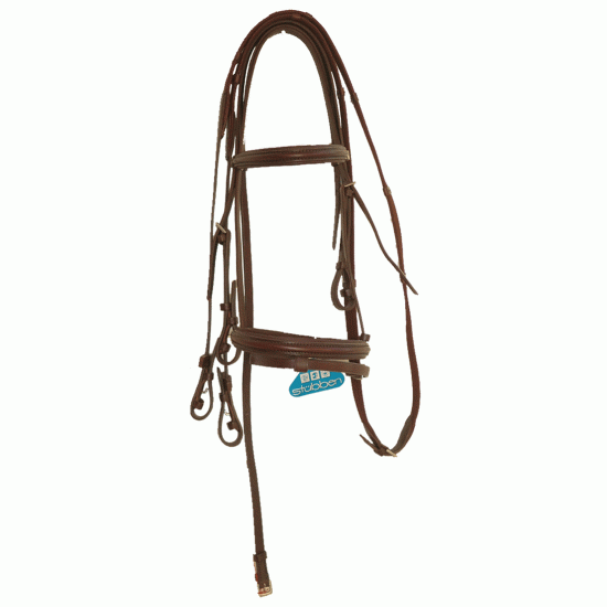 Γκέμια δερμάτινα Stubben, με ιμάντινα ηνία