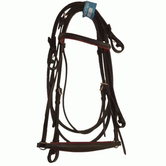 Γκέμια δερμάτινα Stubben, με λαστιχένια ηνία