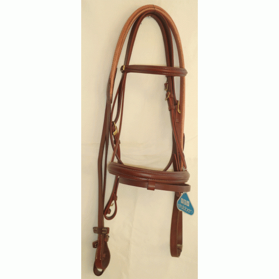 Γκέμια δερμάτινα Stubben, με λαστιχένια ηνία