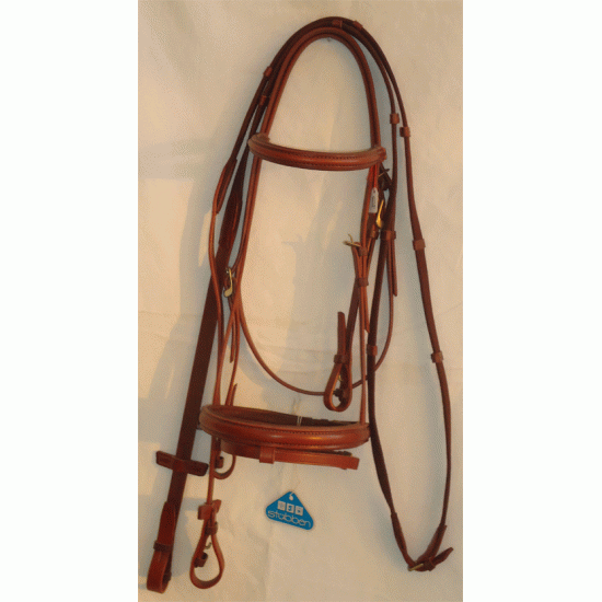 Γκέμια δερμάτινα Stubben, με ιμάντινα ηνία