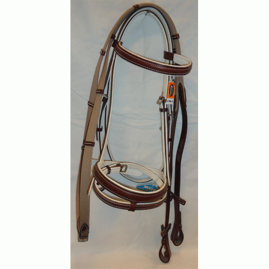 Γκέμια δερμάτινα Stubben, με ιμάντινα ηνία