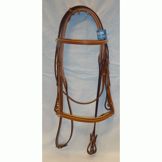 Γκέμια δερμάτινα Stubben, με λαστιχένια ηνία