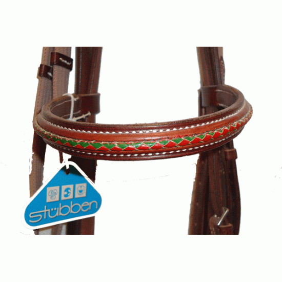 Γκέμια δερμάτινα Stubben, με ιμάντινα ηνία