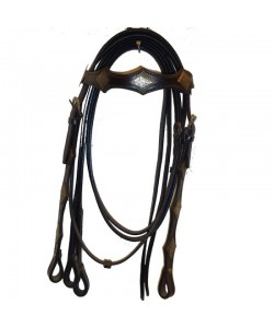 Σετ γκέμι τ. Western και προστερνίδιο με ρόμβους