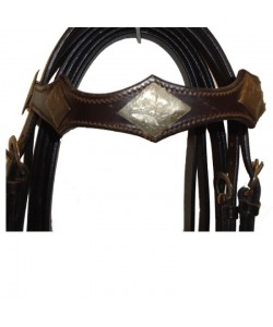 Σετ γκέμι τ. Western και προστερνίδιο με ρόμβους