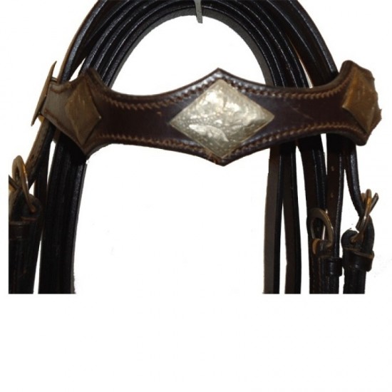 Σετ γκέμι τ. Western και προστερνίδιο με ρόμβους